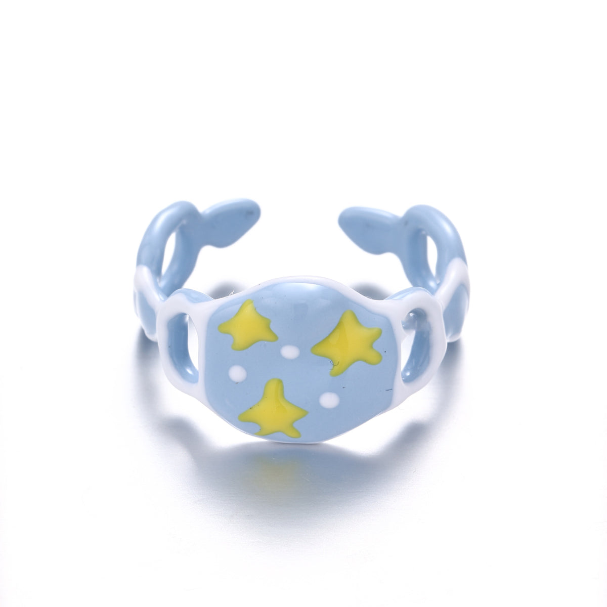 Polka Dot Enamel Ring - DippedShop Wholesale - #8595