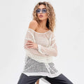 Loose Flare Sleeve Knit Cover Up - DippedShop Wholesale - #3923