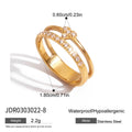 Hollow Cubic Zirconia Ring - DippedShop Wholesale - #3283