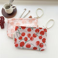 Sweet Cherry Print Portable Cosmetic Bag 6C5CO281