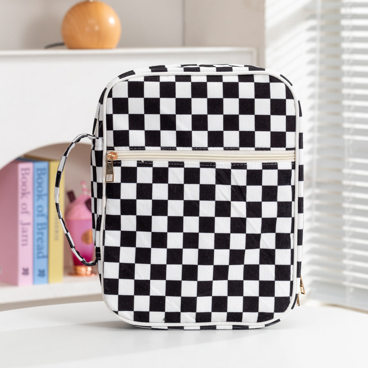 Sweet Bowknot Print Quilt Shell Cosmetic Bag 6S5CO100