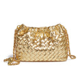Fashion Woven Plaid Cloud Shoulder Bag 6W10BBG2419