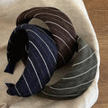 Retro Striped Soft Padded Wide Headband 6W6HBD380
