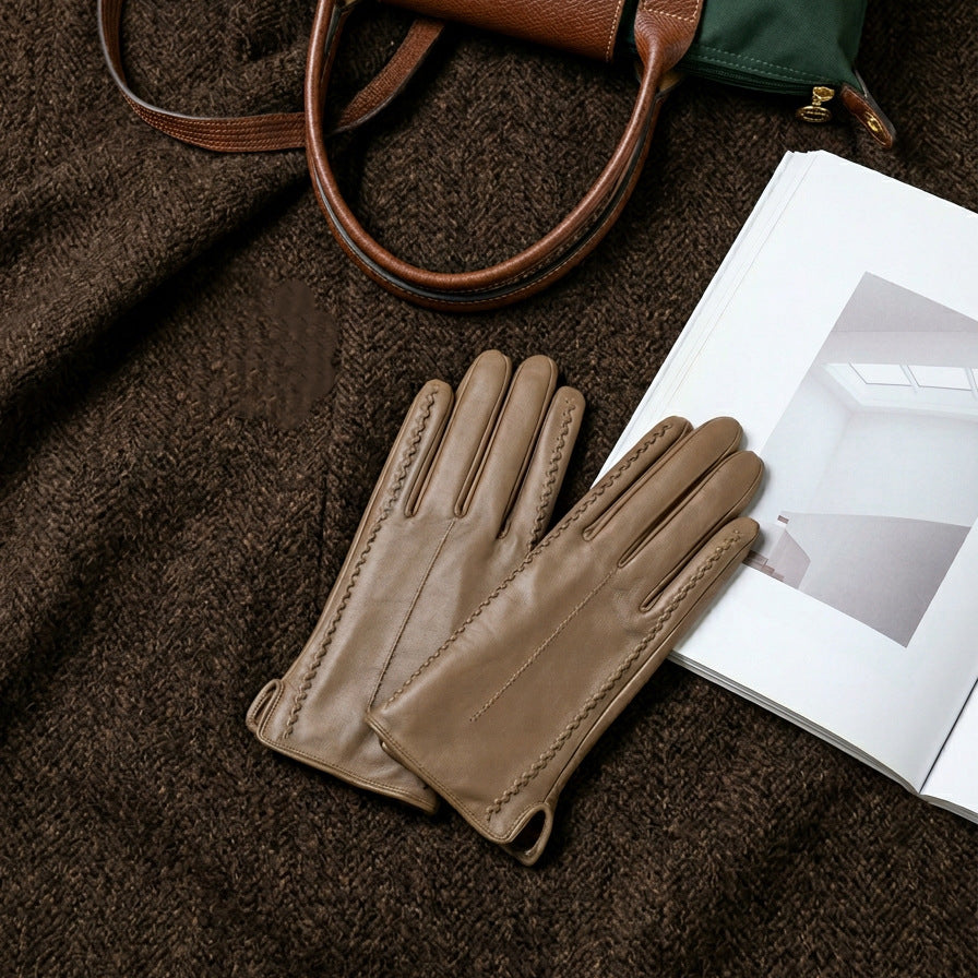 Touch Screen Leather Gloves - DippedShop Wholesale - #7923