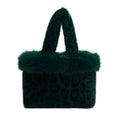 Leopard Print Faux Fur Tote Bag 6W10BBG1881