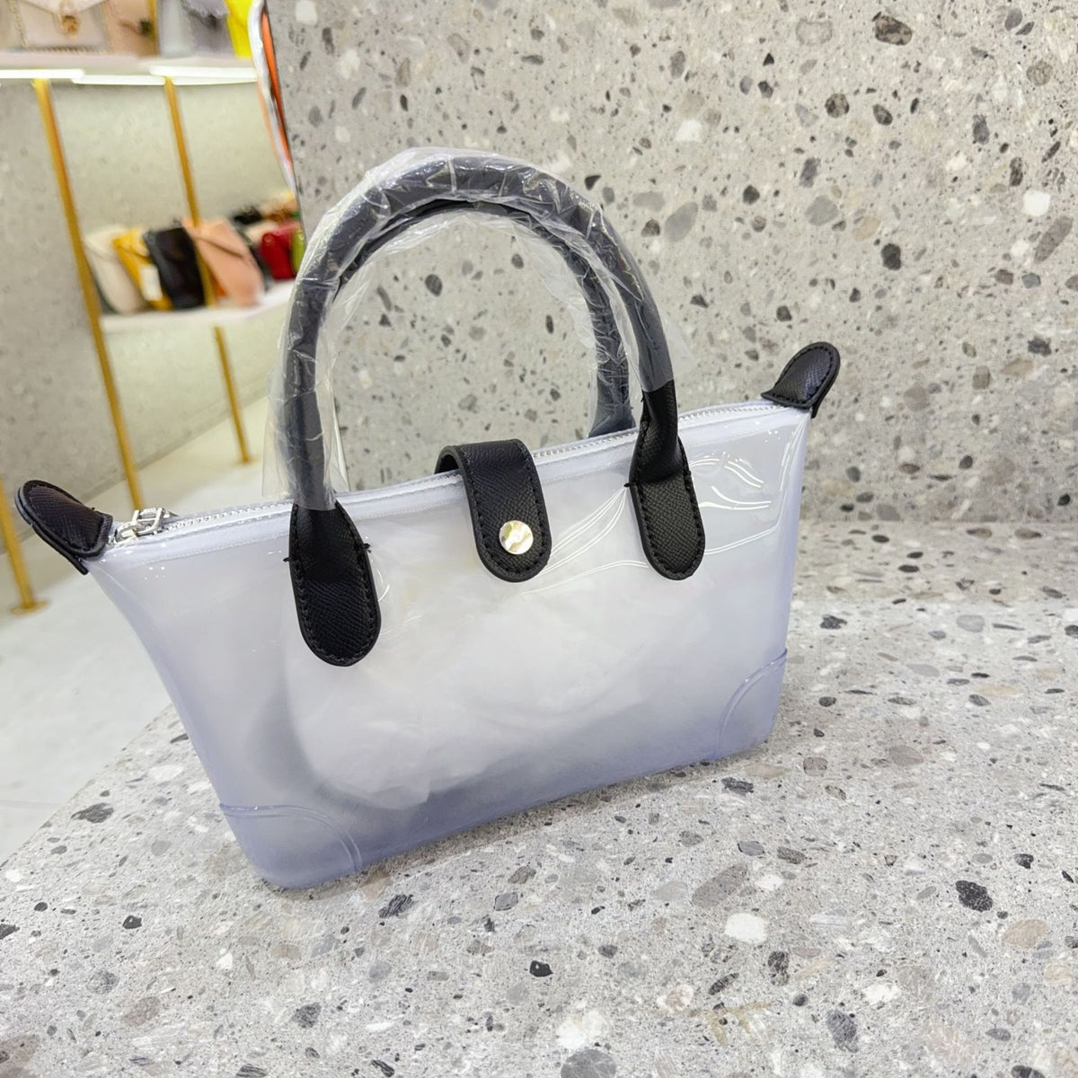 Casual Clear Jelly Dumpling Crossbody Bag 6W10BBG2118