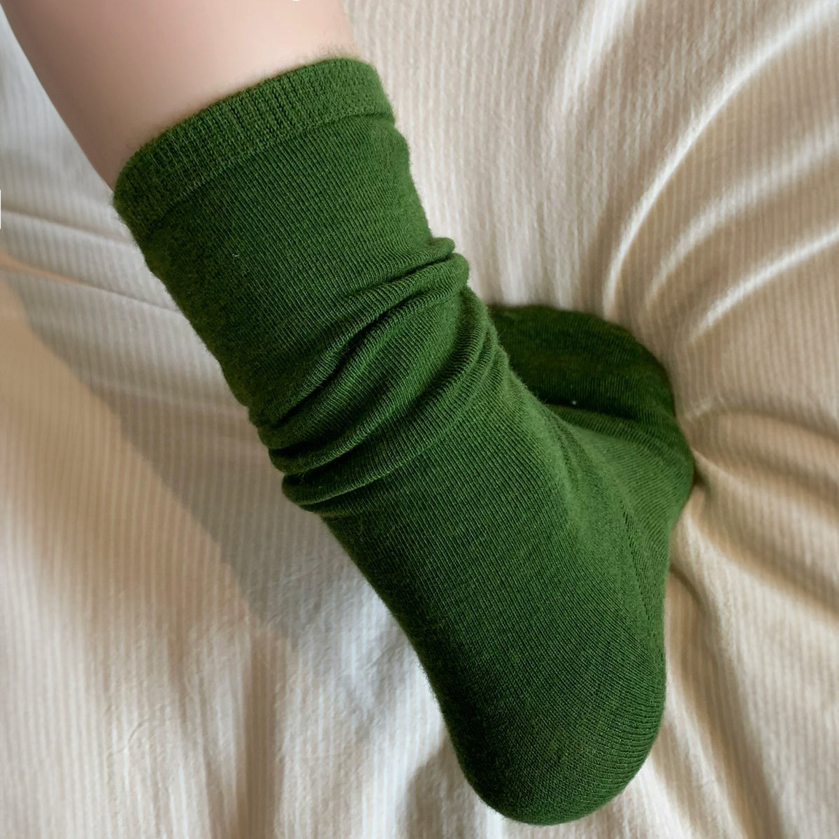 Cotton Slouchy Crew Socks - DippedShop Wholesale - #0275