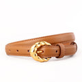 Retro Twisted Design Buckle Jean Leather Belt 6W6JBT159