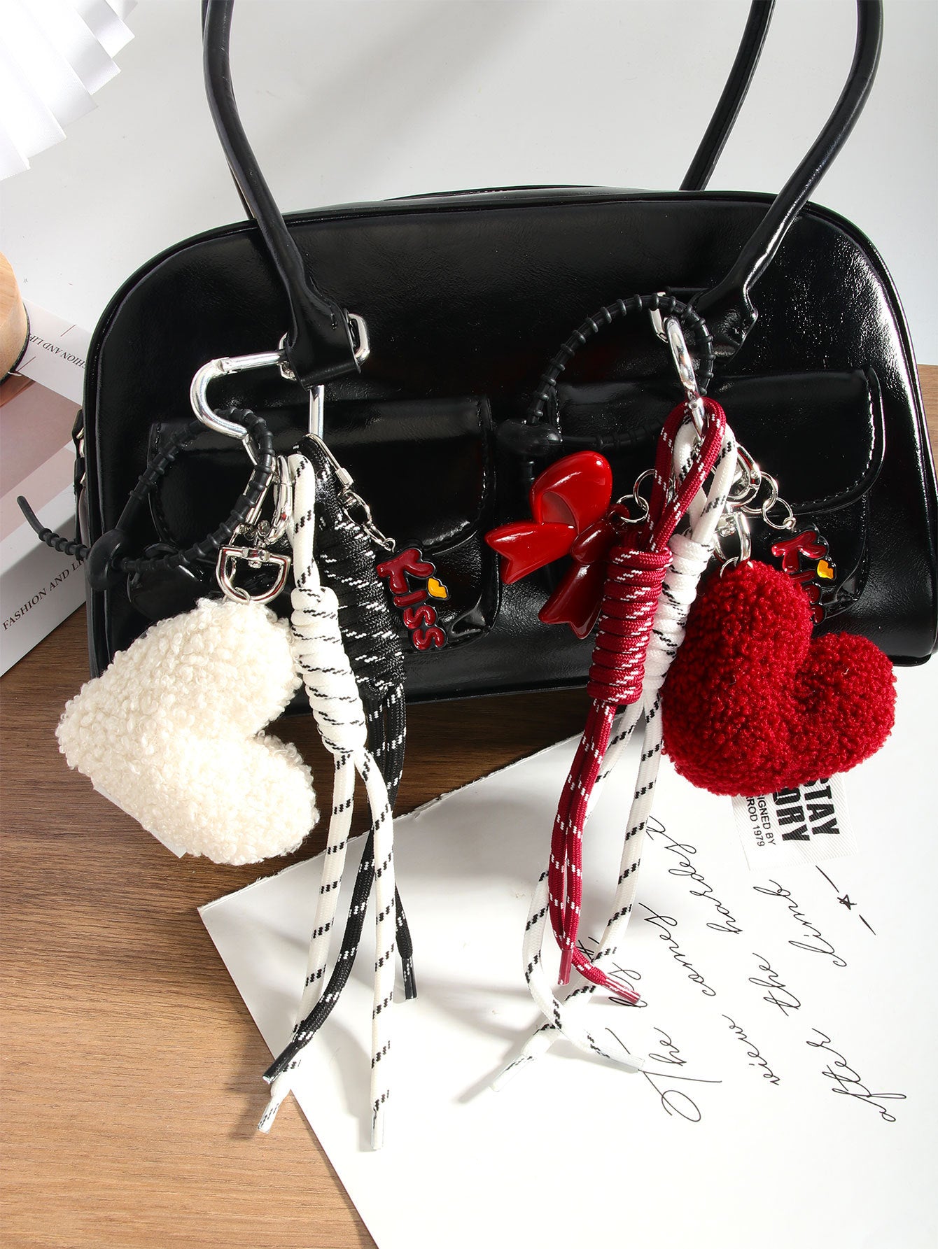 Bow Keychain Bag Charm - DippedShop Wholesale - #9219
