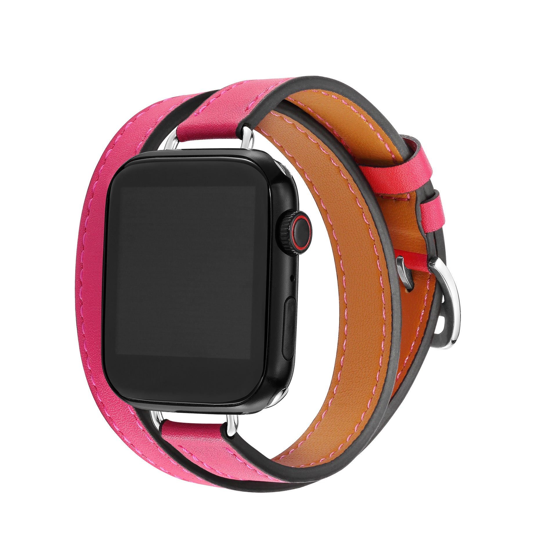 Simple Solid Color PU Leather Watch Band 6W6JWA135