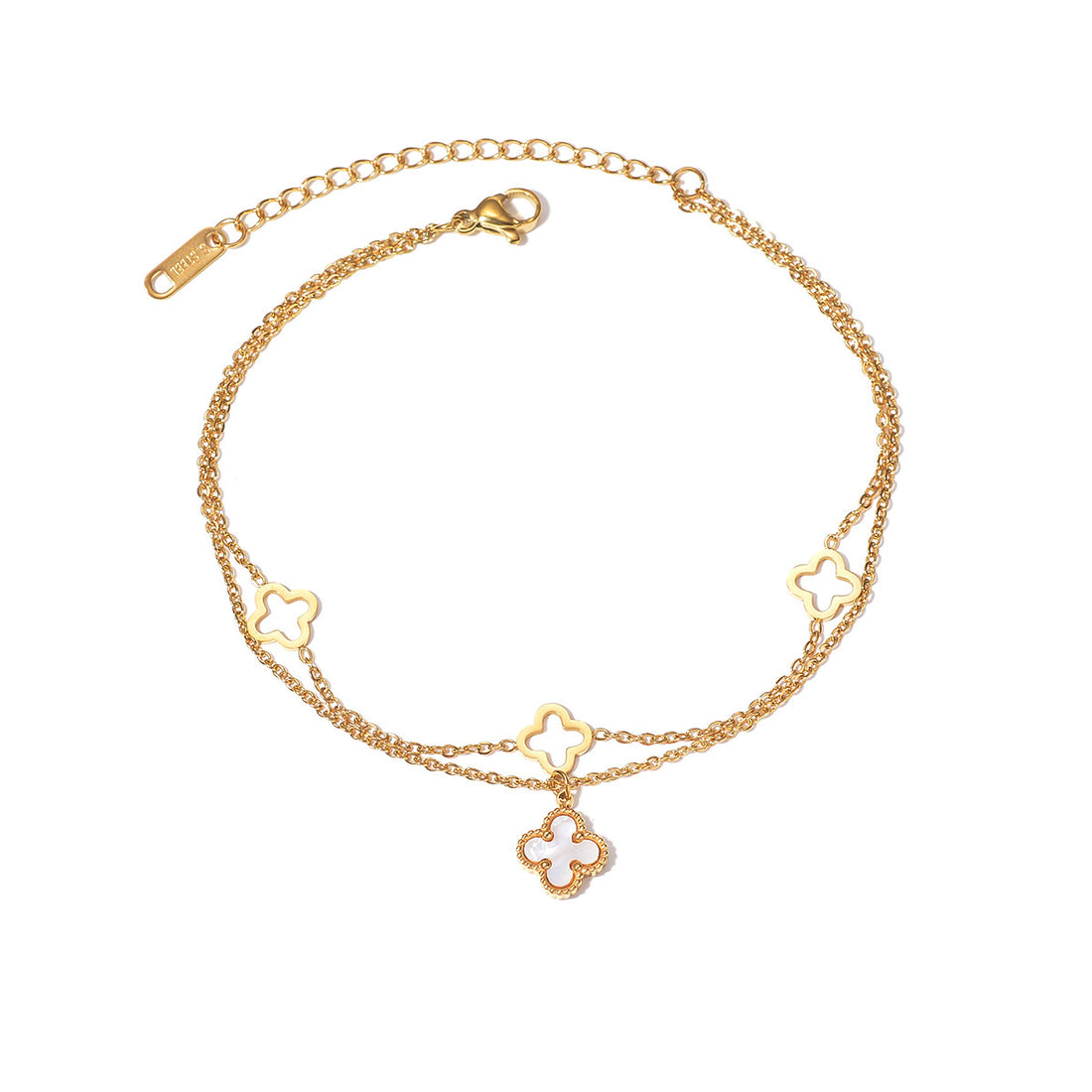 Trendy Four Leaf Clover Layere - DippedShop Wholesale - #2883