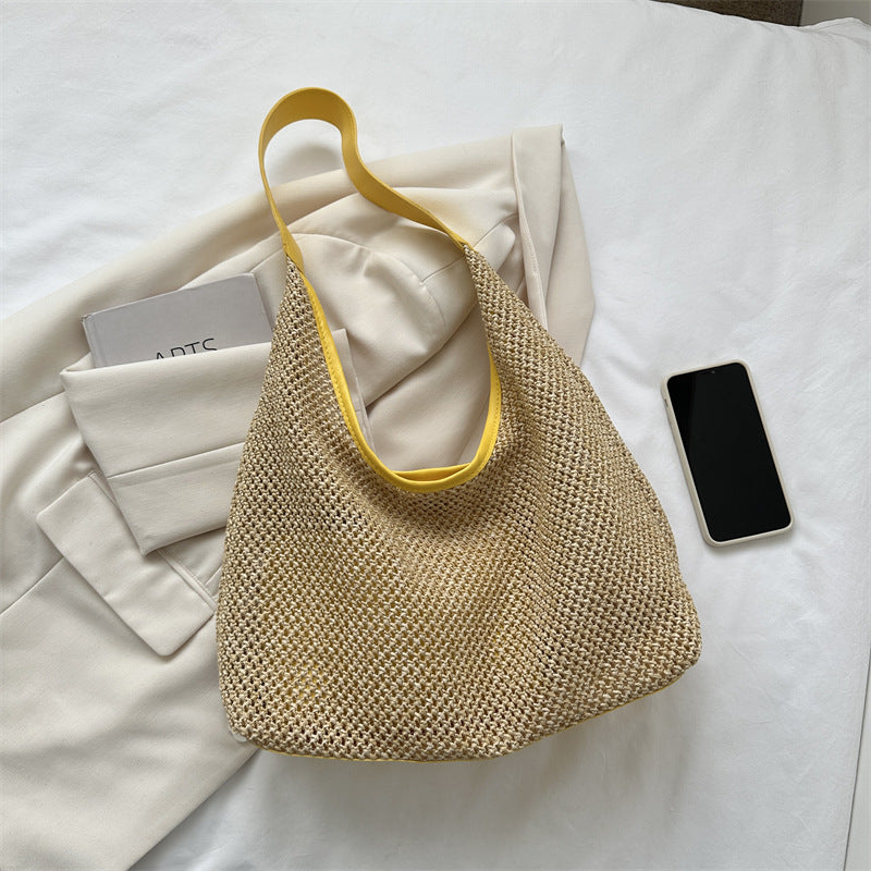 Casual Hollow Out Woven Shoulder Bag DP25B459
