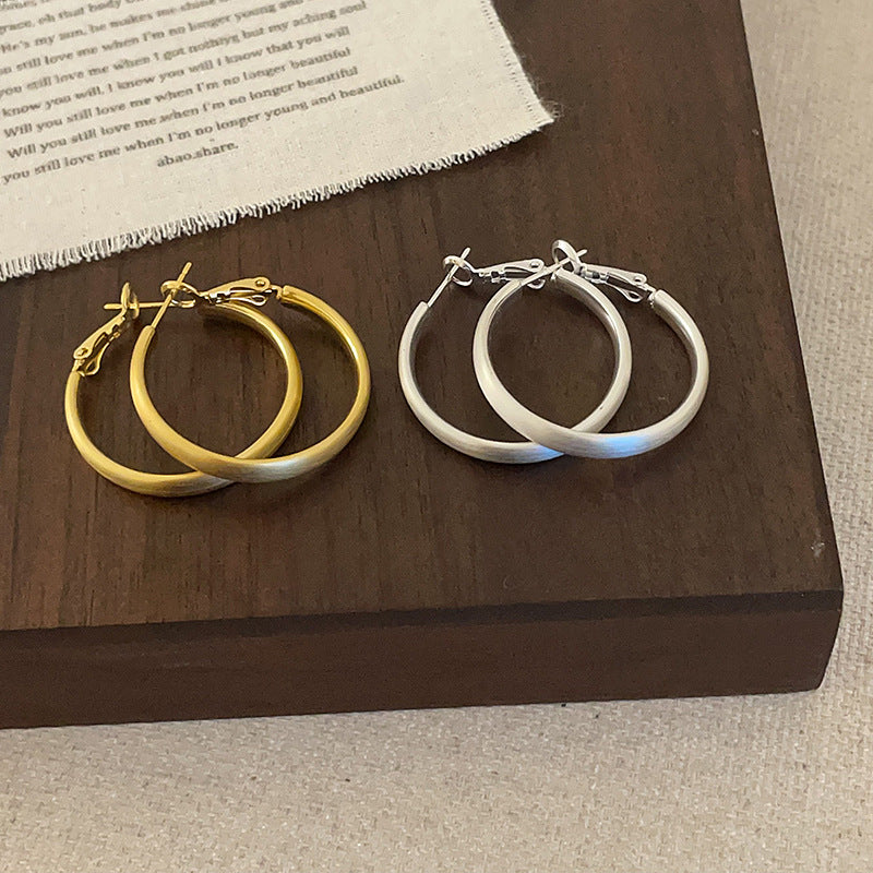 Large Circle Hoop Earrings - DippedShop Wholesale - #4803