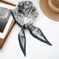 Trendy Flower Print Cotton Neckerchief Head Scarf MK2BW6W6NSI12