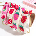 Floral Handmade Crochet Wide Headwrap Elastic Headband MK2PIM6W6HBD80