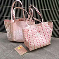 Creative Plaid Letters Print Reversible Tote Bag MK2BLW6W10BBG582
