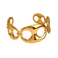 Chunky Irregular Gold Plated O - DippedShop Wholesale - #9715