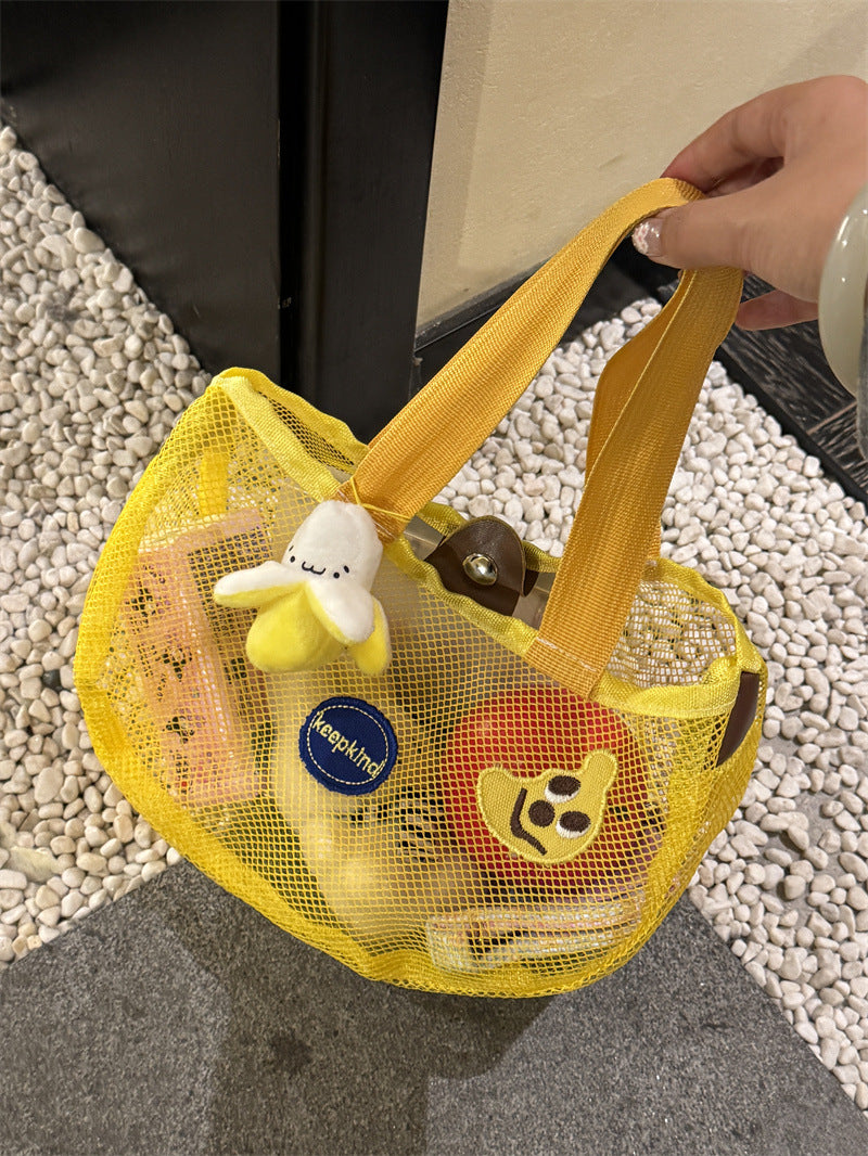 Cute Hollow Out Mesh Storage Bag 8BW6BOB78L