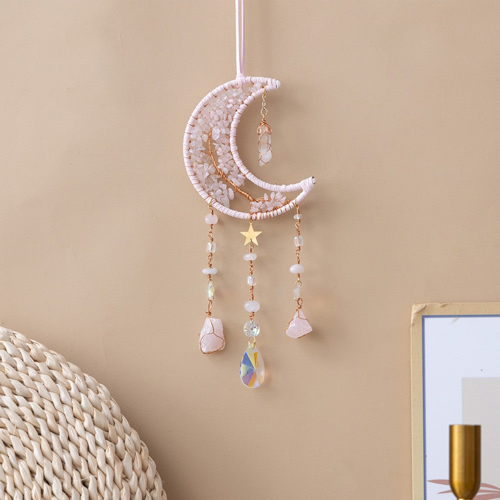 Colorful Natural Crystal Tassel Dream Suncatcher MK2CZAS6H7HLS48