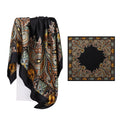Vintage Paisley Print Large Square Scarf MK2BW6W6NSI32
