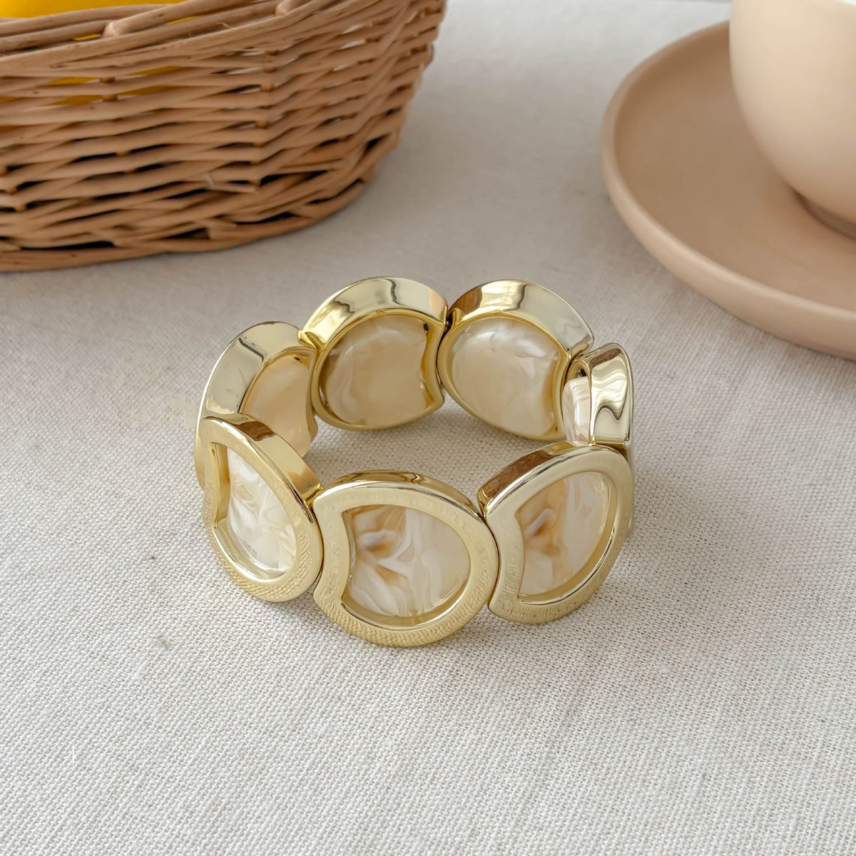 Stylish Irregular Resin Stackable Stretch Bracelet 6W6JBR583