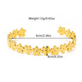 Trendy Textured Flower Stackab - DippedShop Wholesale - #3379