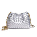 Fashion Woven Plaid Cloud Shoulder Bag 6W10BBG2419