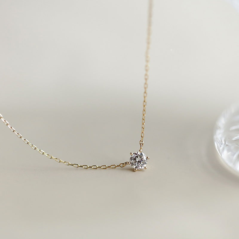 Diamond Pendant Choker Necklace - DippedShop Wholesale - #7251