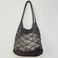 Solid Color Hand Woven Hollow Tote Bag 8CW6BBG530L