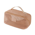 Simple Solid Color Mesh Hollow Makeup Bag MK2BW6S10BOB105