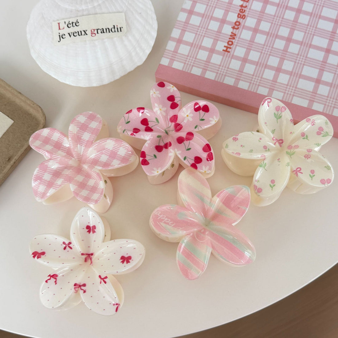 Hibiscus Flower Hair Claws - DippedShop Wholesale - #2947