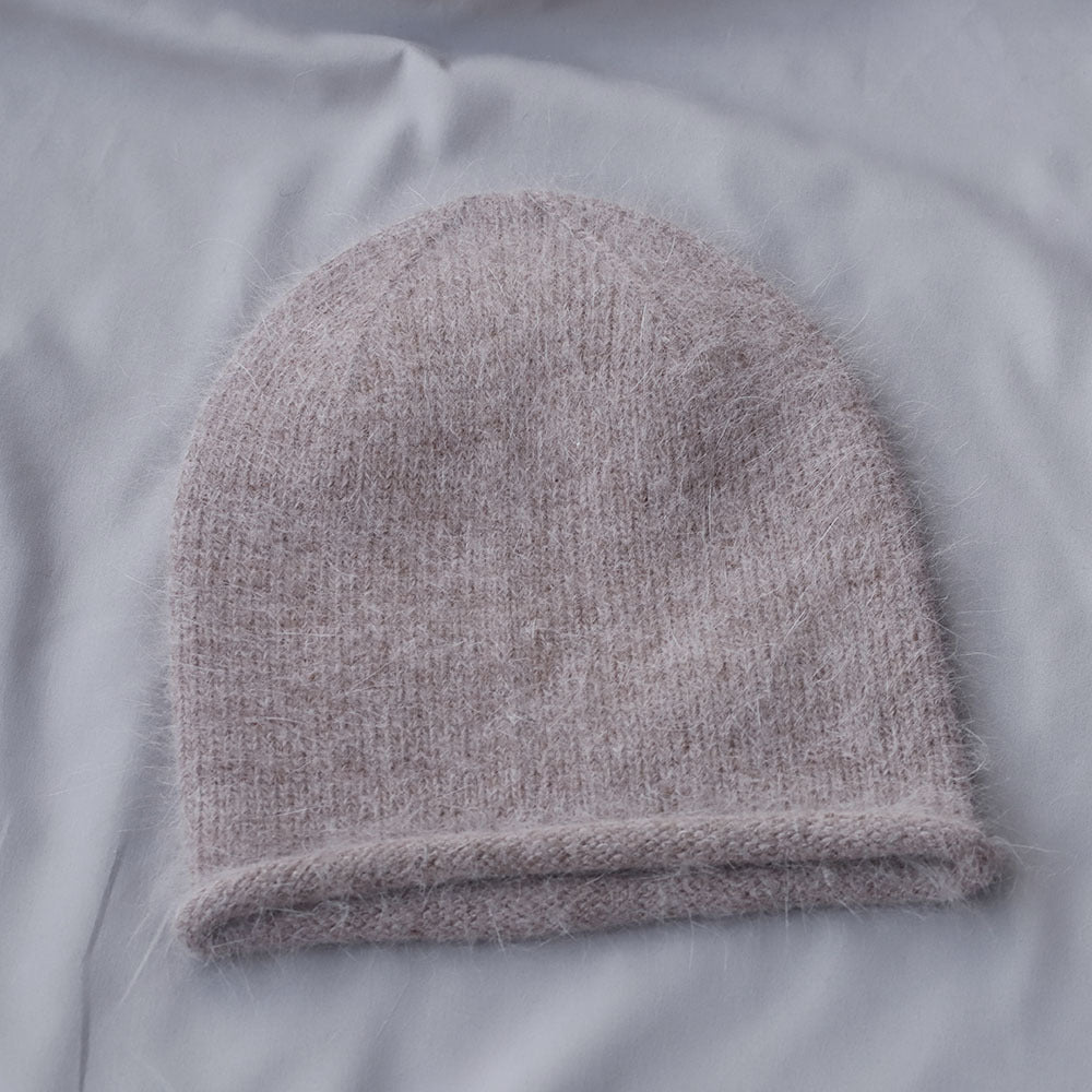 Cute Bowknot Pendant Angora Knit Beanie 6W6HAT706