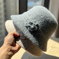 Flower Knit Bucket Hat - DippedShop Wholesale - #6067