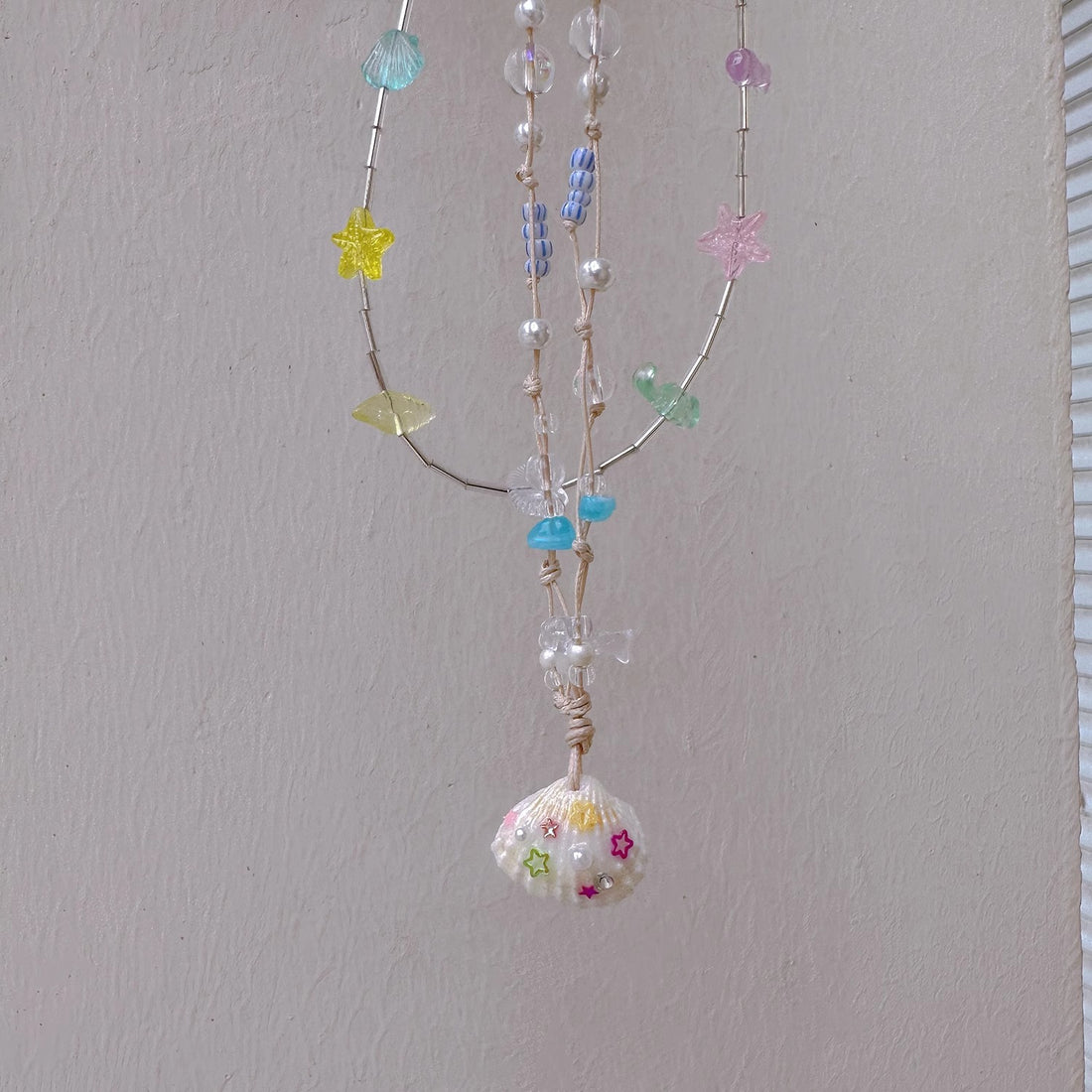 Summer Simple Shell Star Beaded Choker Necklace DP25D770