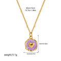 Simple Enamel Irregular Pendant Choker Necklace 6W6JNC398L