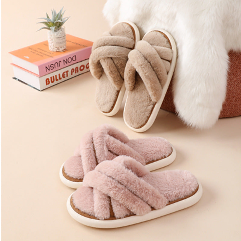 Indoor Plush Non-Slip Slippers - DippedShop Wholesale - #6211