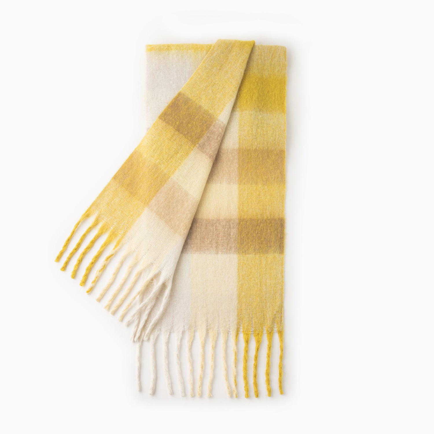 Colorful Plaid Tassel Warm Scarf 6W6NSW275