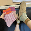 Striped Color Block Socks - DippedShop Wholesale - #8147