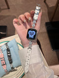 Stylish Star Link Leather Watch Band 6W6JWA99