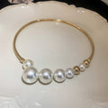 Stylish Irregular Cross Pearl Necklace 6W6JNC976