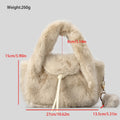 Cute Pompom Fuzzy Plush Solid Color Handbag 6W10BBG2394