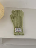 Cable Knit Touch Screen Gloves - DippedShop Wholesale - #3235