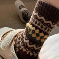 Fair Isle Socks - DippedShop Wholesale - #4195
