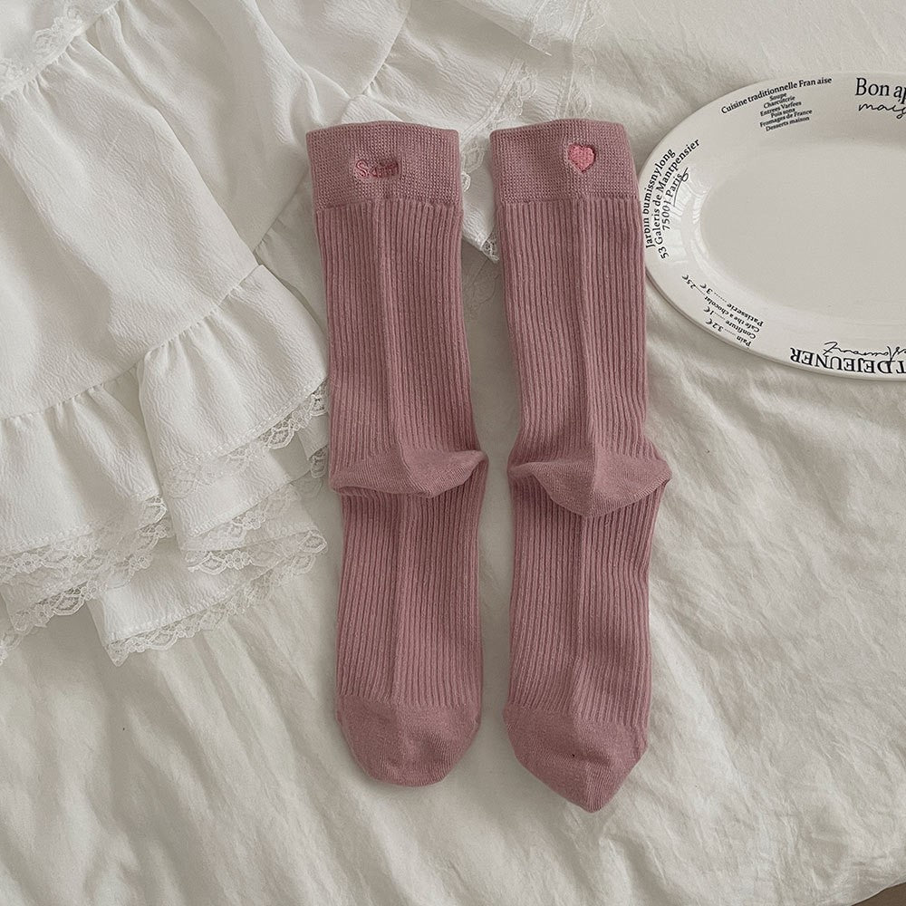 Cute Striped Mini Pompom Soft Crew Socks 6W8FSO670