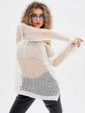 Loose Flare Sleeve Knit Cover Up - DippedShop Wholesale - #0179