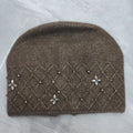 Luxury Rhinestone Pearl Embroidered Knit Beanie 6W6HAT707
