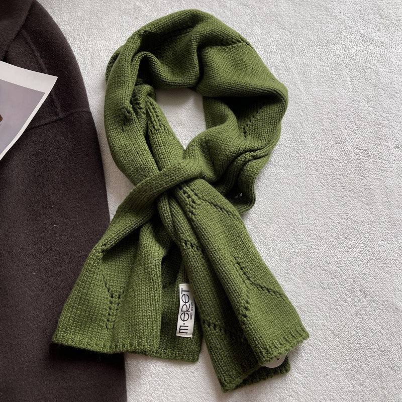 Diamond Fastened Knit Scarf - DippedShop Wholesale - #3459