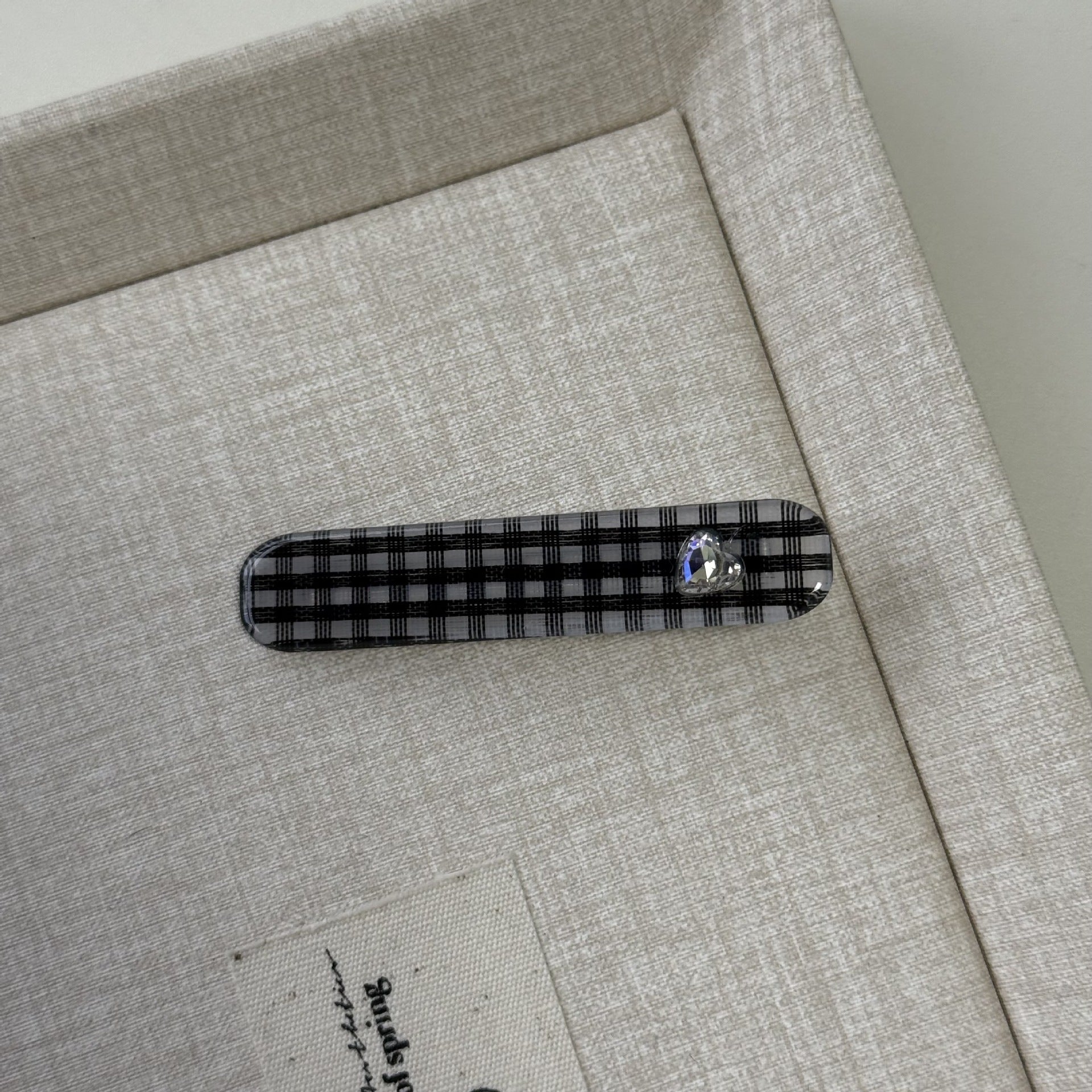 Plaid Heart Hair Clip - DippedShop Wholesale - #7299