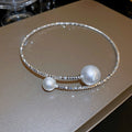 Stylish Irregular Cross Pearl Necklace 6W6JNC976