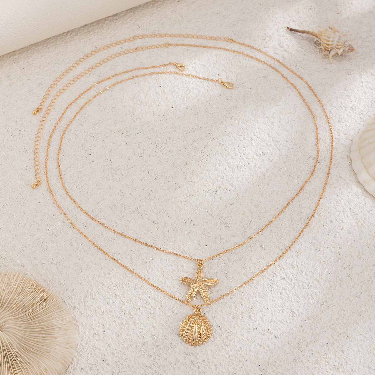 2 Pcs Minimalist Starfish Shel - DippedShop Wholesale - #9379
